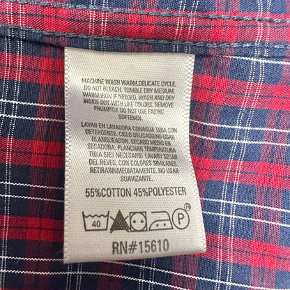 Dockers Mens XL Dress Shirt Classic Fit Stain Defender Plaid Button-Down