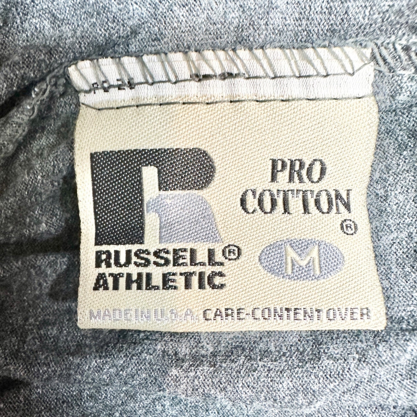 Russell Athletic Pro Athletic Shorts Mens M Cotton Gray Adjustable Elastic Waist