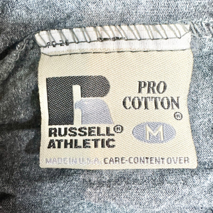 Russell Athletic Pro Athletic Shorts Mens M Cotton Gray Adjustable Elastic Waist