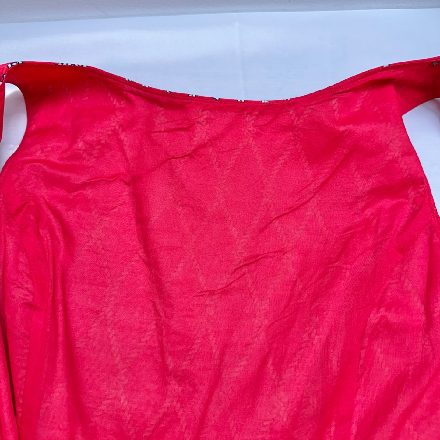 Talbots Sleeveless Dress Womens 14 Red Nautical Rope Pattern Lined Fit & Flare