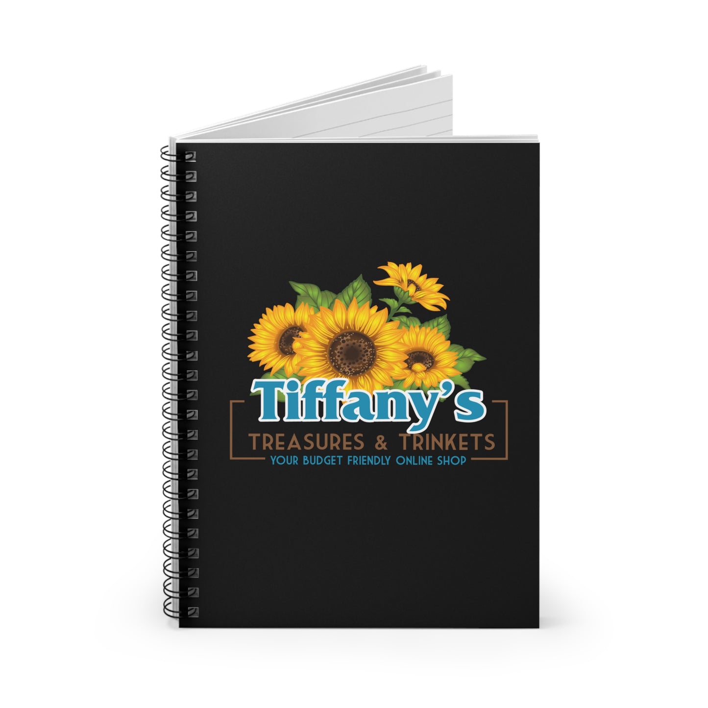 Notebook — Tiffany’s Treasures & Trinkets Logo Ruled Journal