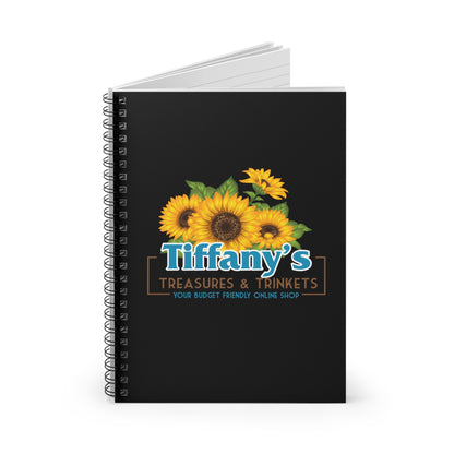 Notebook — Tiffany’s Treasures & Trinkets Logo Ruled Journal