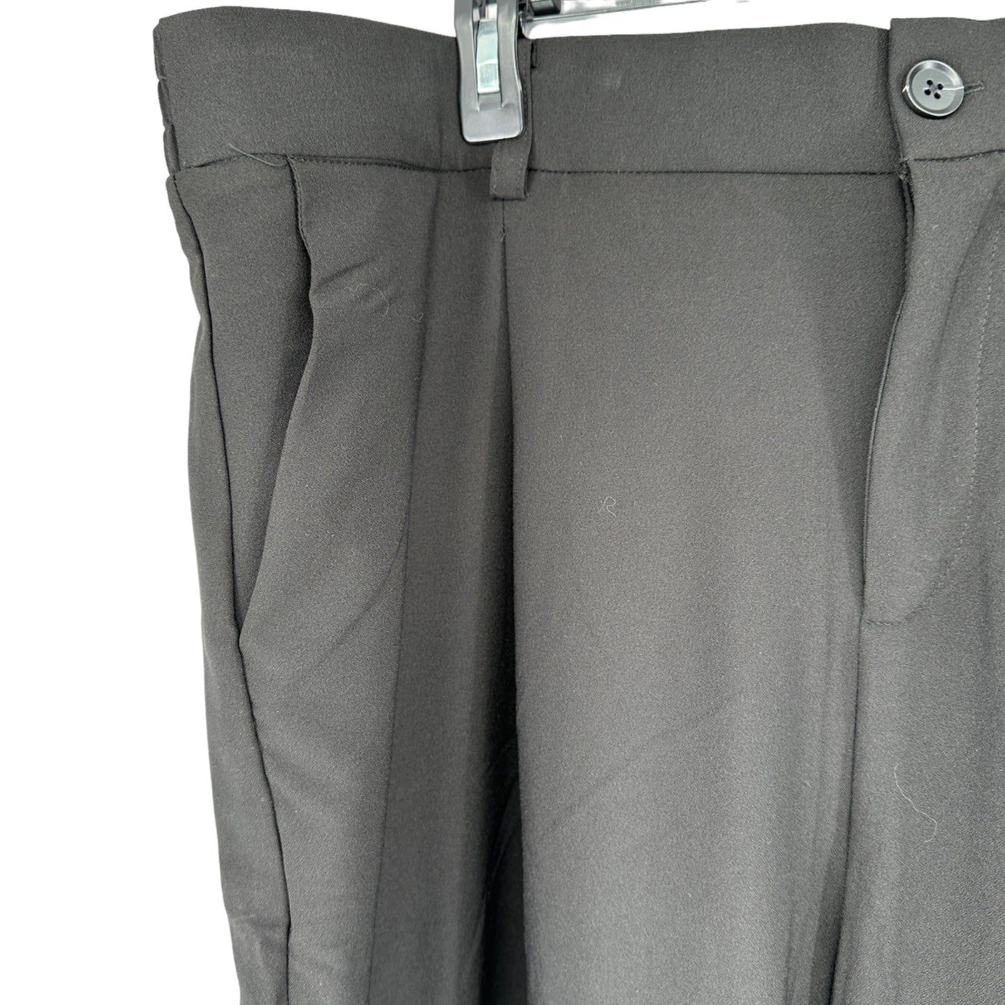Torrid Dress Pants Womens 22 Black Wide Leg Elastic Waist Zip Up Pockets