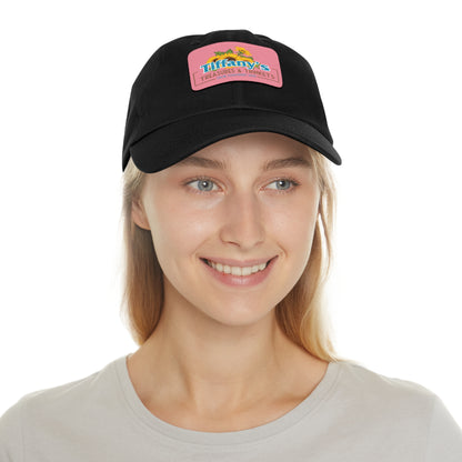 Tiffany's Treasures & Trinkets Baseball Hat with Leather Patch in Rectangle