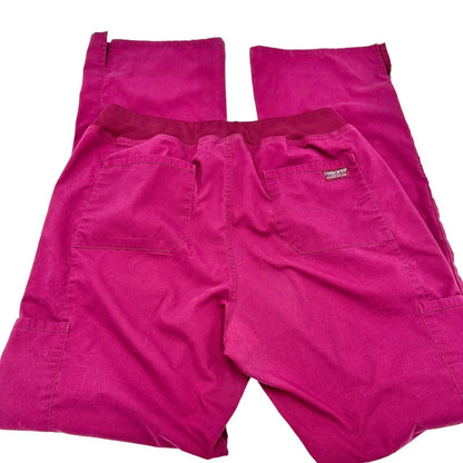 Cherokee Workwear Womens Scrub Pants M Burgundy Wine Style WW170T Medical Dental