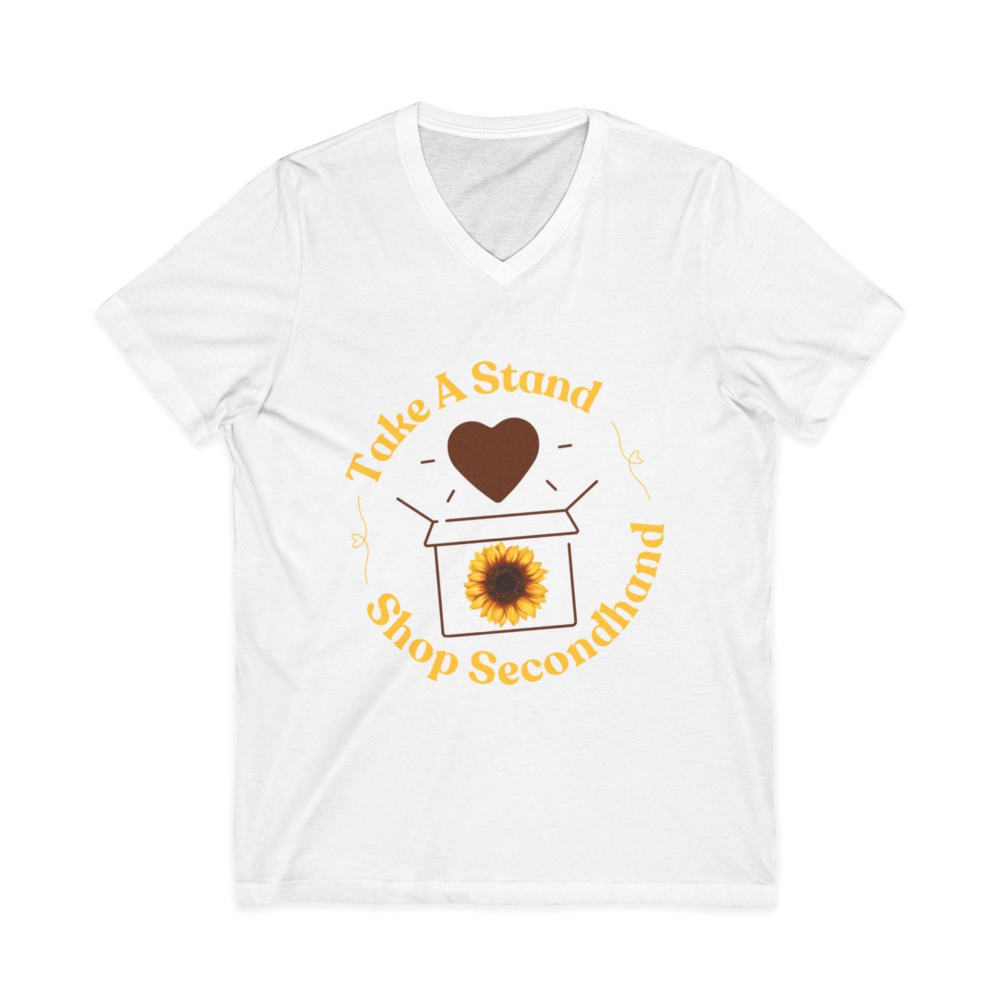 Unisex V-Neck Tee - Take A Stand Shop Secondhand