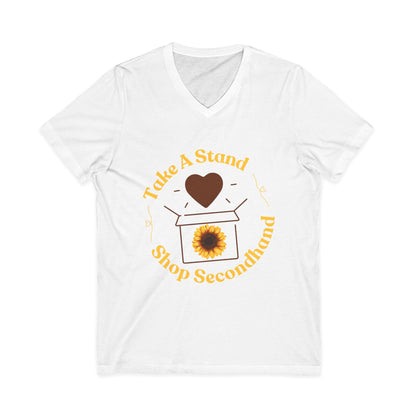 Unisex V-Neck Tee - Take A Stand Shop Secondhand