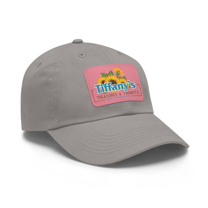 Tiffany's Treasures & Trinkets Baseball Hat with Leather Patch in Rectangle