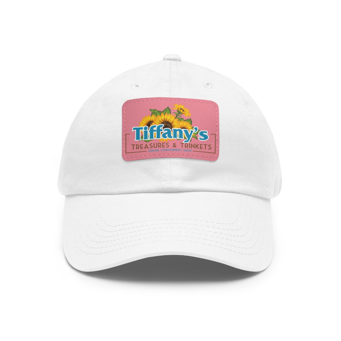 Tiffany's Treasures & Trinkets Baseball Hat with Leather Patch in Rectangle