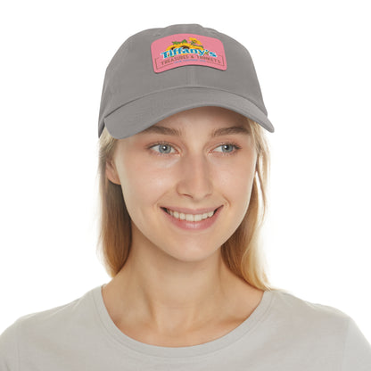 Tiffany's Treasures & Trinkets Baseball Hat with Leather Patch in Rectangle