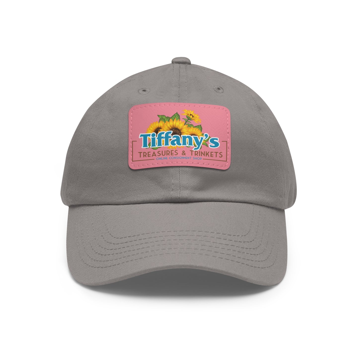 Tiffany's Treasures & Trinkets Baseball Hat with Leather Patch in Rectangle