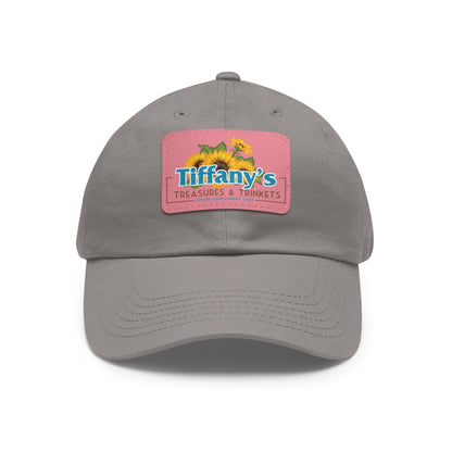 Tiffany's Treasures & Trinkets Baseball Hat with Leather Patch in Rectangle