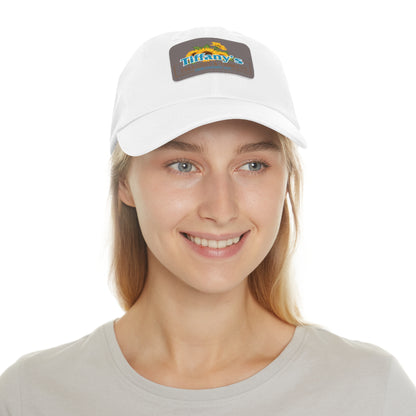 Tiffany's Treasures & Trinkets Baseball Hat with Leather Patch in Rectangle