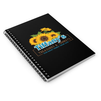 Notebook — Tiffany’s Treasures & Trinkets Logo Ruled Journal