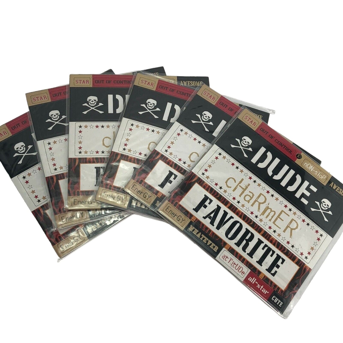 Extreme Boy Chipboard Titlez Stickers Pack Of 6 Scrapbooking Crafting