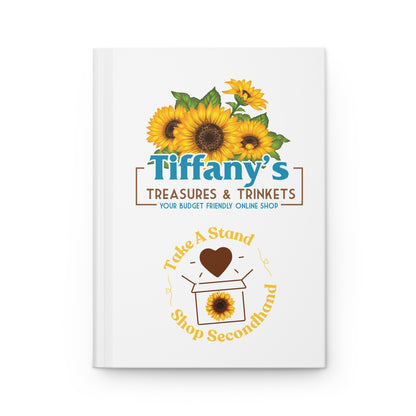Hardcover Notebook Lined Pages Journal - Tiffany’s Treasures & Trinkets Shop Secondhand