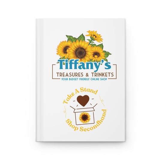 Hardcover Notebook Lined Pages Journal - Tiffany’s Treasures & Trinkets Shop Secondhand
