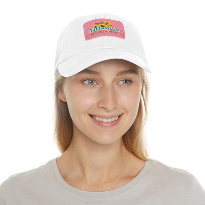 Tiffany's Treasures & Trinkets Baseball Hat with Leather Patch in Rectangle