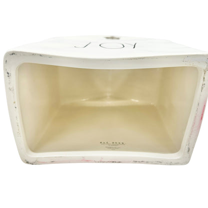Rae Dunn by Magenta JOY Candle House White Ceramic Decorative Christmas Accent