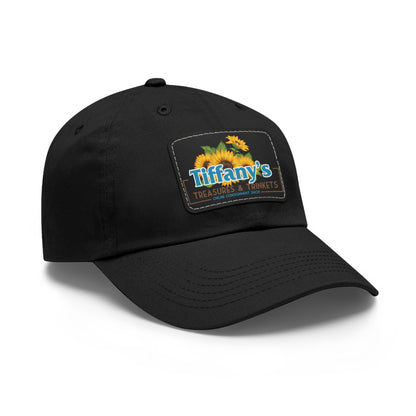 Tiffany's Treasures & Trinkets Baseball Hat with Leather Patch in Rectangle