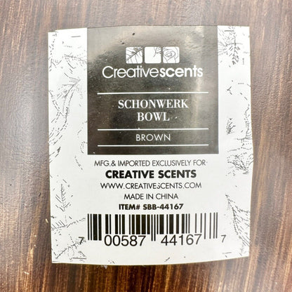 Creativescents Schonwerk Bowl 10 x 5.5 Brown Glass Mosaic Inside With Potpourri