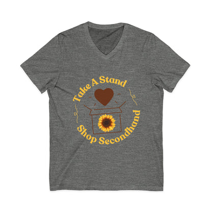 Unisex V-Neck Tee - Take A Stand Shop Secondhand