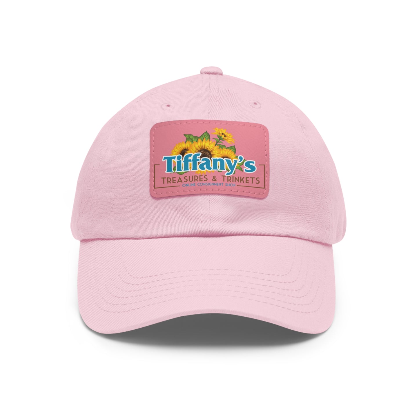 Tiffany's Treasures & Trinkets Baseball Hat with Leather Patch in Rectangle