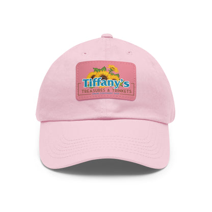 Tiffany's Treasures & Trinkets Baseball Hat with Leather Patch in Rectangle