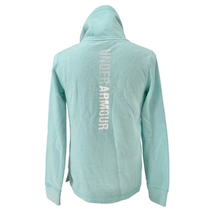 Under Armour 1/2 Zip Sweatshirt Womens XS Light Blue Loose Kangaroo Pocket