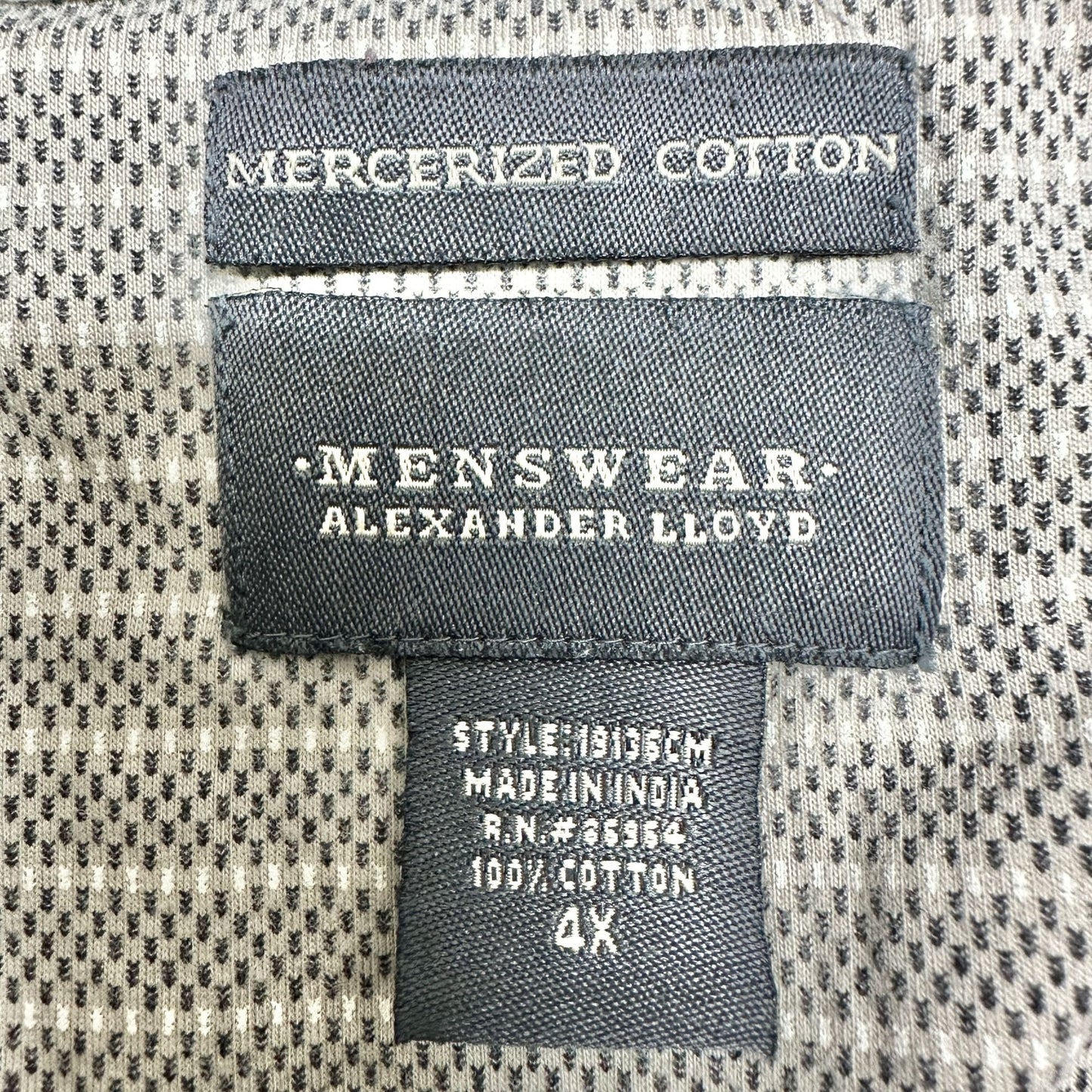 Alexander Lloyd Menswear Polo Shirt 4X Short-Sleeve Black Tan Stripe Cotton