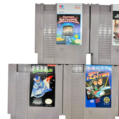 Vintage Original NES Gaming Cartridges Bundle of 5 Classic Nintendo Games 1985