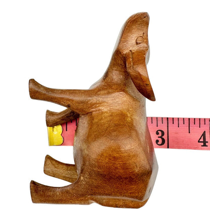 Set of 3 Wooden Animal Figures Elephant Ox Antelope Hand Carved in Kenya