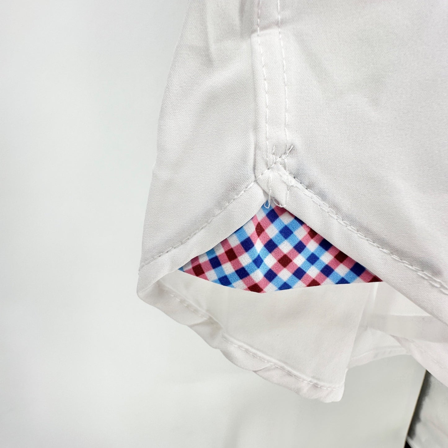 Con.Struct Mens White Long Sleeve Dress Shirt XL 4-Way Stretch Wrinkle Resistant