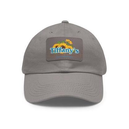 Tiffany's Treasures & Trinkets Baseball Hat with Leather Patch in Rectangle