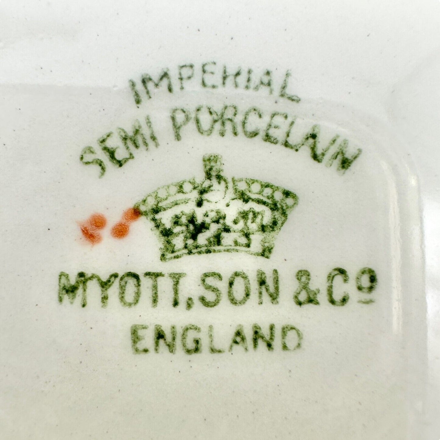 Myott Son & Co Soup Bowl Lid 12 x 7.5 Cream Pink Floral Imperial Semi Porcelain