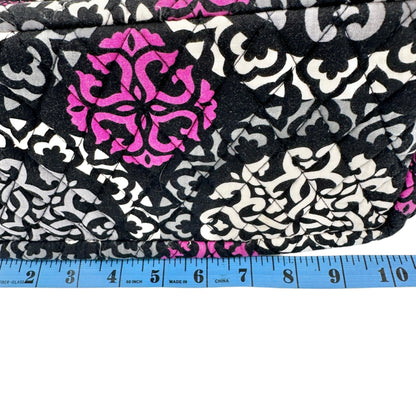 Vera Bradley Canterbury Magenta Satchel Handbag 10 x 10 x 5 Black Gray Magenta