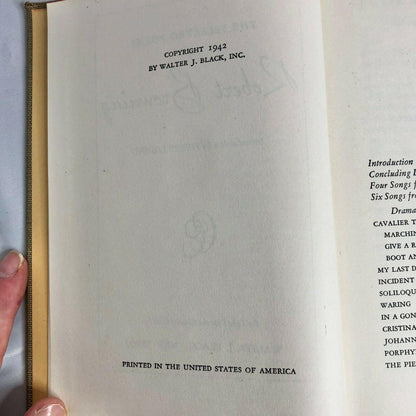 Antique Book The Selected Poems of Robert Browning 1942 Classics Club