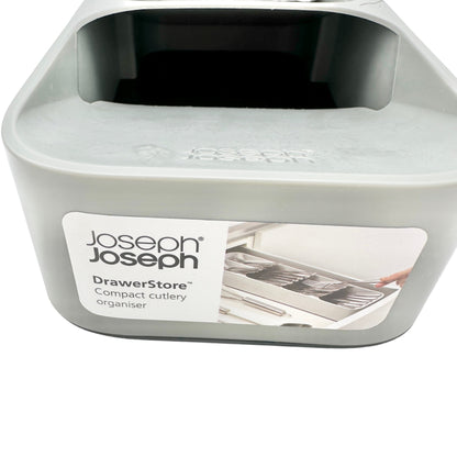Joseph DrawerStore Compact Cutlery Organizer 16 x 4 x 2 Gray EUC
