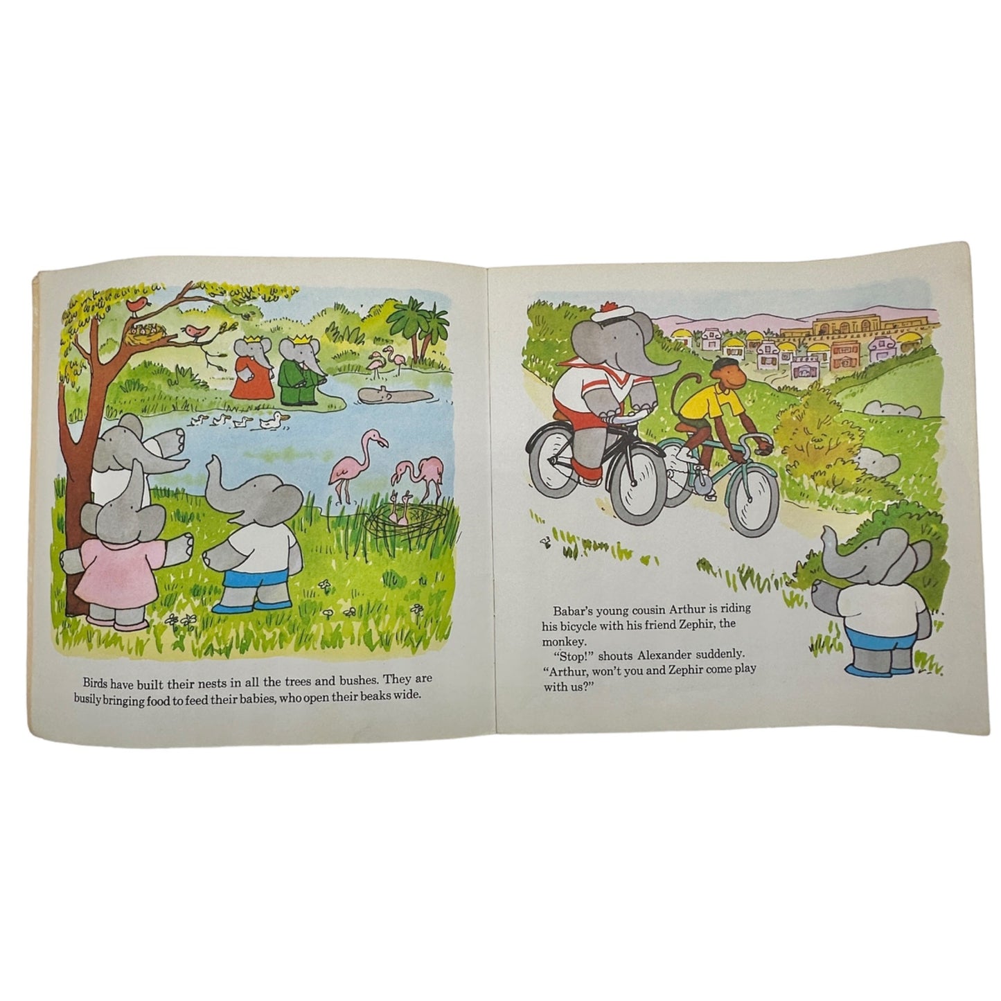 Meet Babar and His Family Laurent de Brunhoff (1973) Vintage Paperback Some Wear