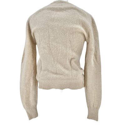 Preswick & Moore Cashmere Sweater Womens Small Camel Vneck Long Sleeve