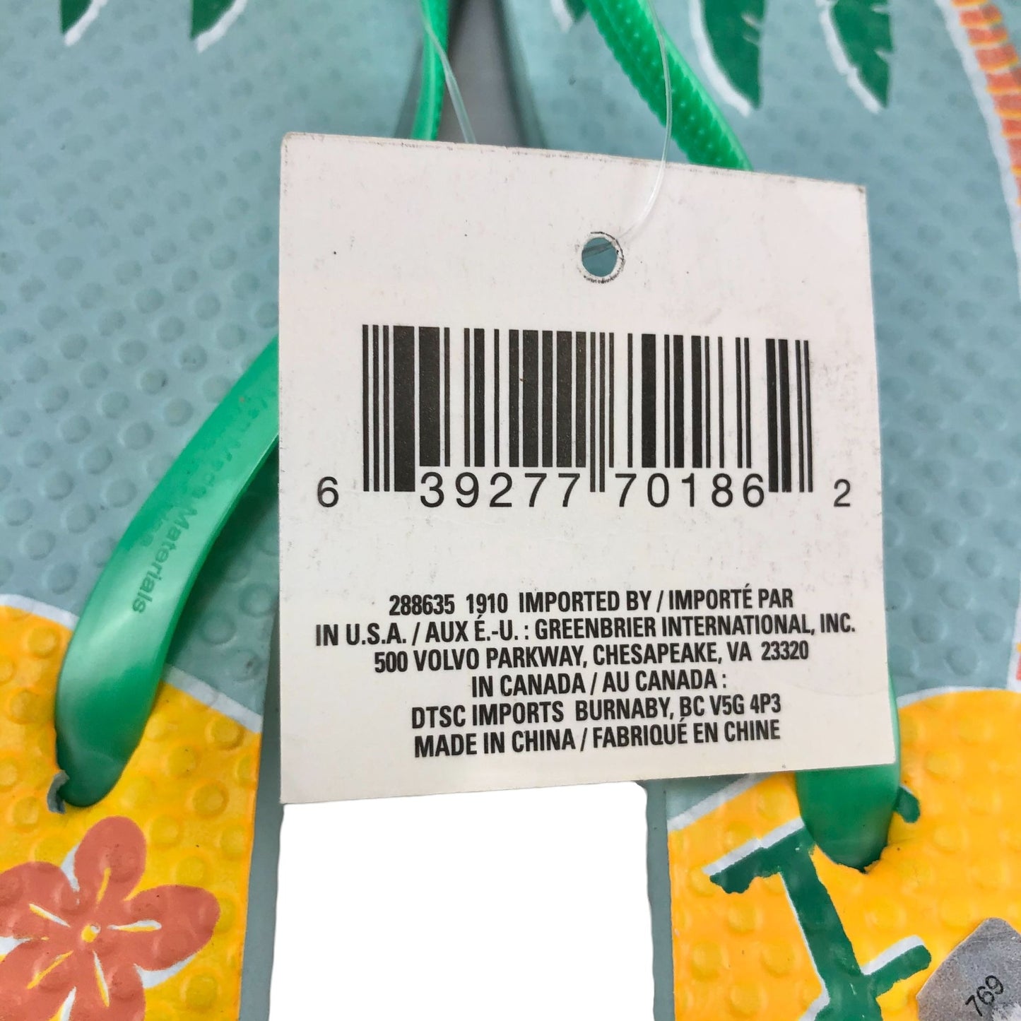 Flip Flops Fun in the Sun Womens S (5-6) NEW Beach Pool Camping Casual Summer