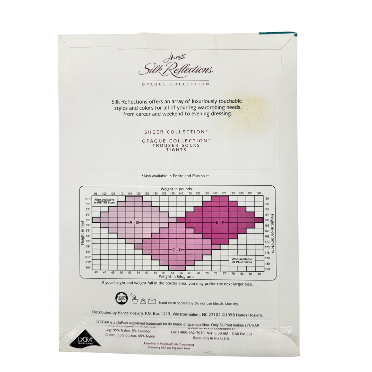 Hanes Silk Reflections Pantyhose Pair CD Size Jet Black and Town Taupe Colors