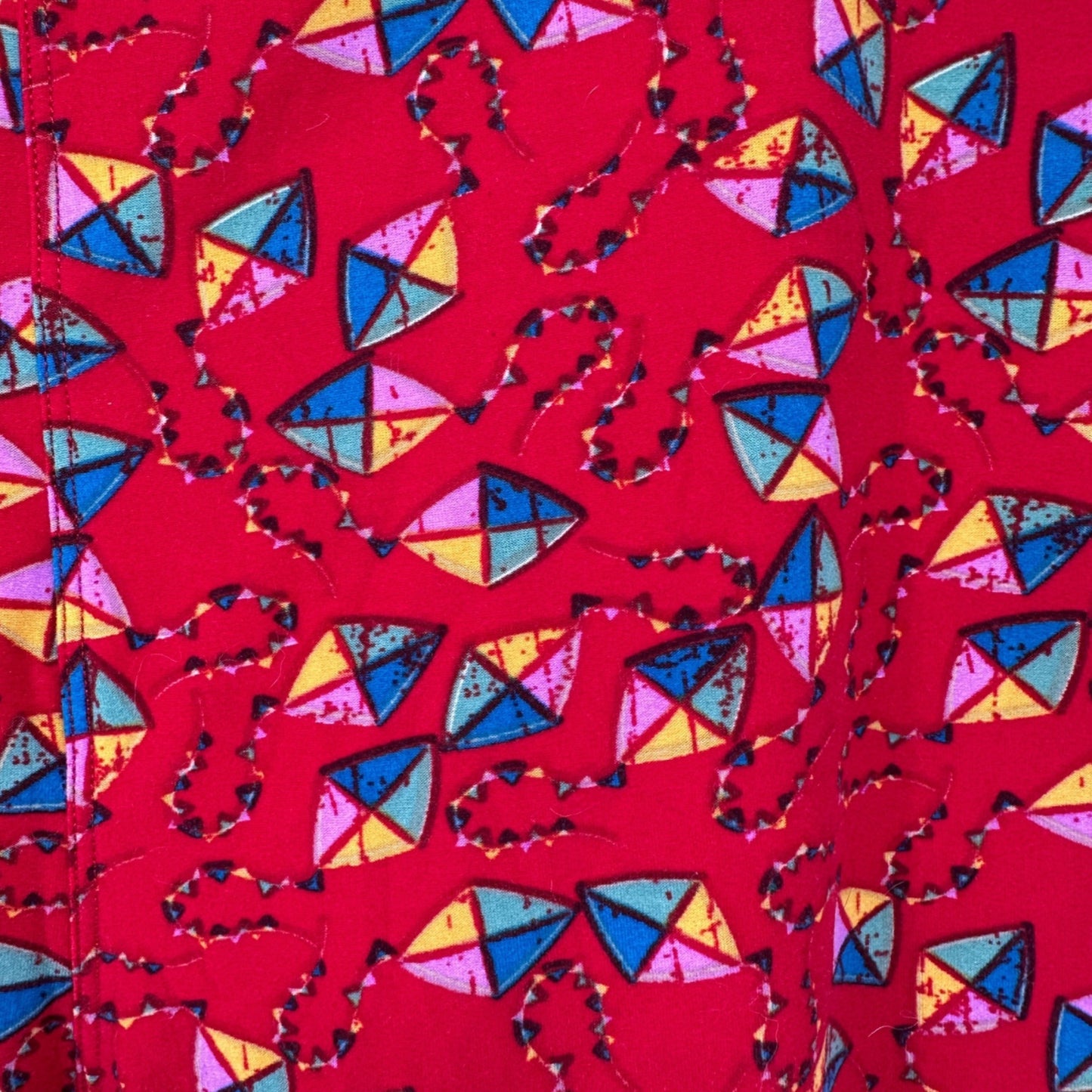 LuLaRoe Leggings Womens Tall and Curvy Red Kites Size 12-22 Soft