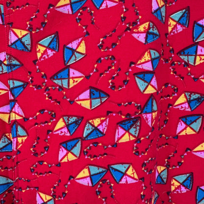 LuLaRoe Leggings Womens Tall and Curvy Red Kites Size 12-22 Soft