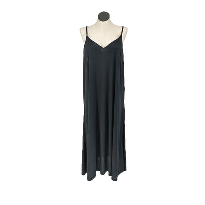 Denim 24/7 2pc Maxi Dress Womens 28W Black with Multicolor Geometric Pattern