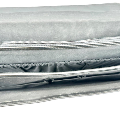 Black Leather Expandable Briefcase With Locking Clasp 17W x 12H x 2.5D