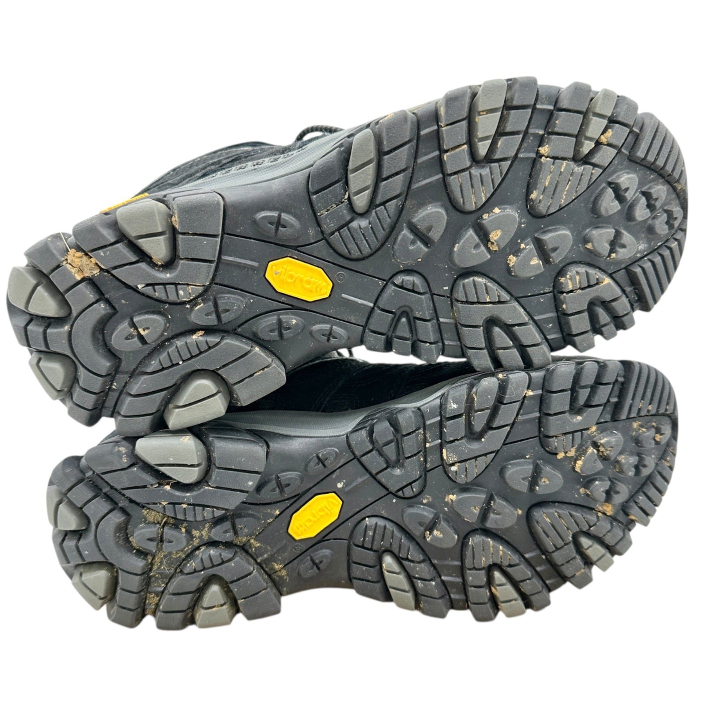 Merrell Moab 3 Mid GTX Hiking Boots Womens 10M Black Grey Waterproof Vibram Sole