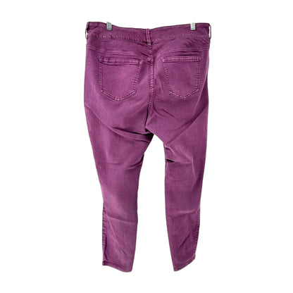 Torrid Denim Jeggings Womens 18R Purple 3 Button and Zip Fly Pockets