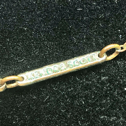 Kendra Scott Silver Tone Necklace with Stone Adjustable