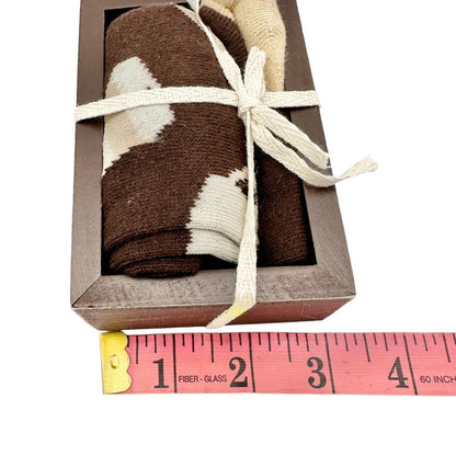 Primitives by Kathy Life Begins After Coffee Box Sign & Socks Gift Set NWT